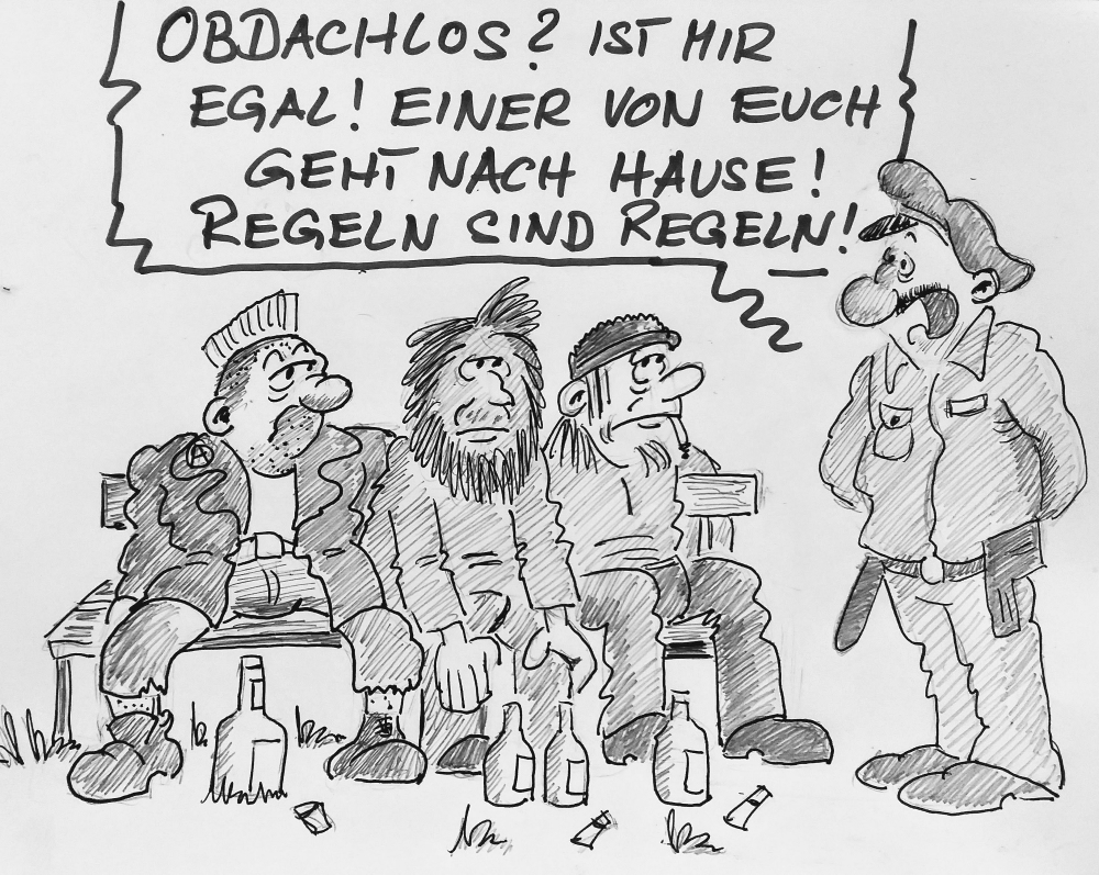 Cartoon: Regeln sind Regeln 1