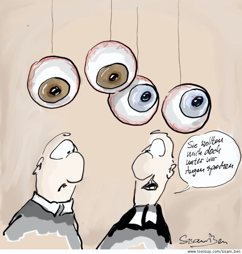 Cartoon: Füße hoch - der kommt sehr flach 1