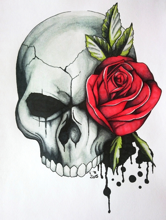 Illustration: Die tote Rose. 1