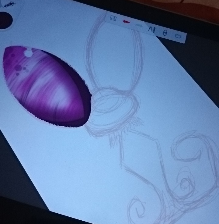 Illustration: Tutulla die Fledermaus WIP 1