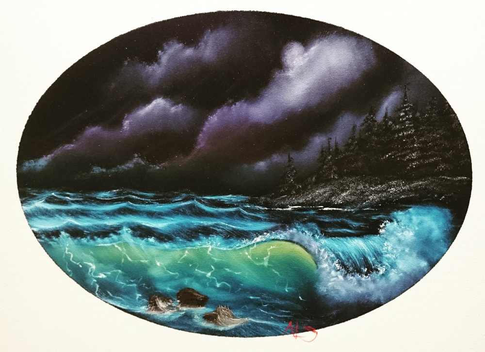 Anderes: Die Welle - Bob Ross 1