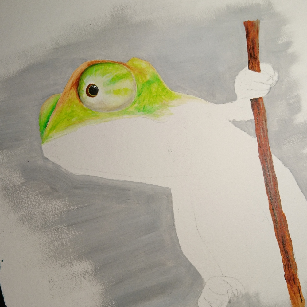 Illustration: C wie Chamäleon 1