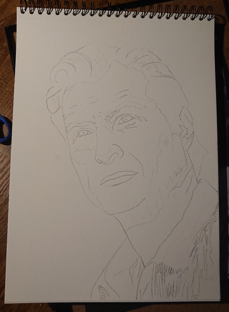 Concept Art / Character Design: Lex Barker - Acrylportrait 1
