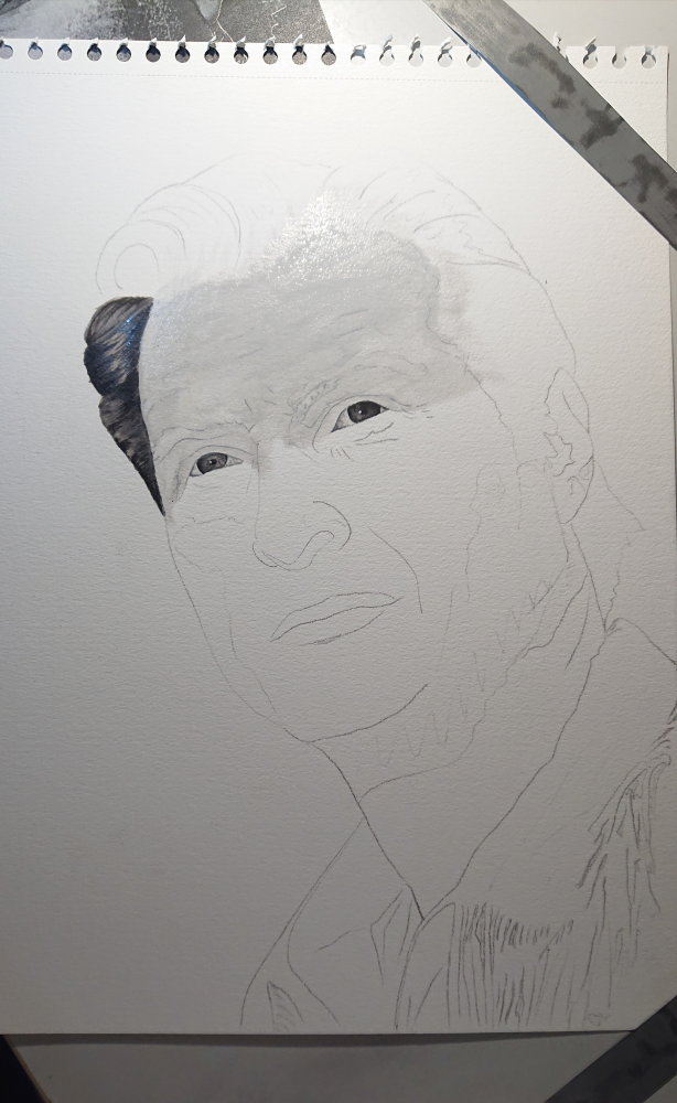 Concept Art / Character Design: Lex Barker - Acrylportrait 2