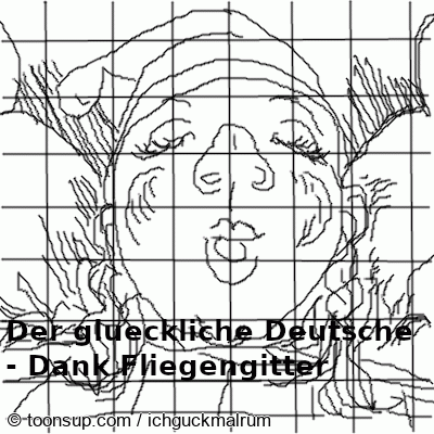 Cartoon: Der glückliche Deutsche 1