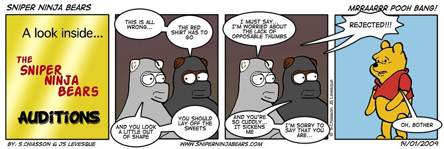 Cartoon: The Sniper Ninja Bears Comic 1