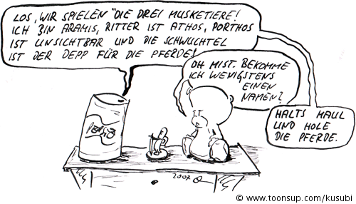 Cartoon: die drei musketiere 1
