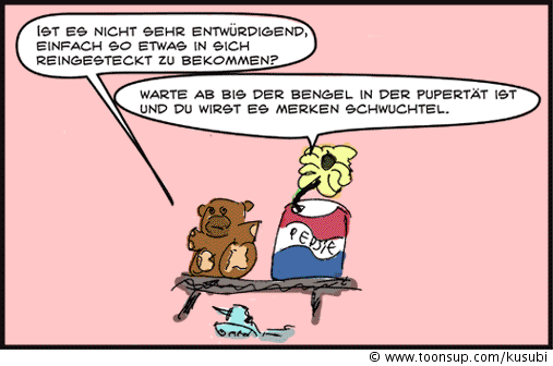 Cartoon: Teddy und Dose 2