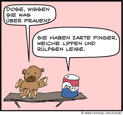 Cartoon: Teddy und Dose 7