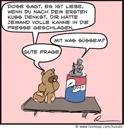 Cartoon: Teddy und Dose 16