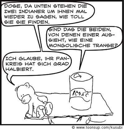 Cartoon: Teddy und Dose 17