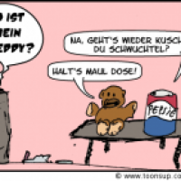 Teddy und Dose