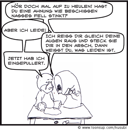 Cartoon: Teddy und Dose Teil zwei 1