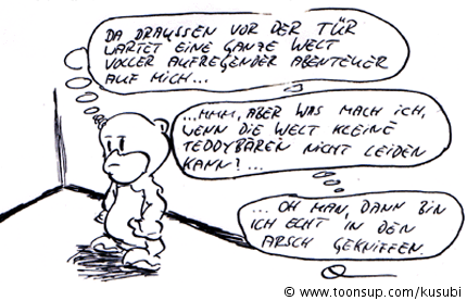 Cartoon: Teddy und Dose Teil zwei 9