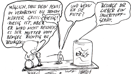 Cartoon: teddy und dose 1
