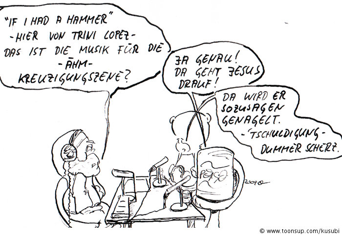Cartoon: rock`n roll oster show 3