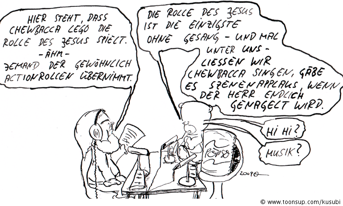 Cartoon: rock`n roll oster show 4