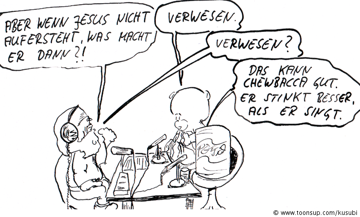 Cartoon: rock`n roll oster show 6