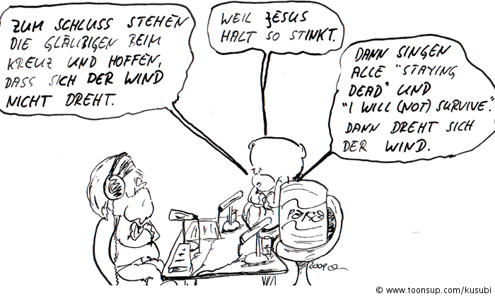 Cartoon: rock`n roll oster show 7