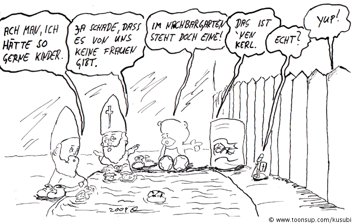 Cartoon: teddy und dose 1