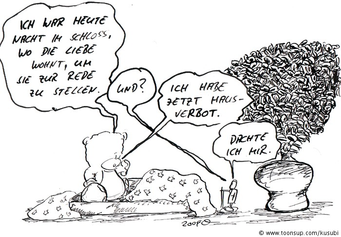 Cartoon Gestörte Kommunikation Toonsup