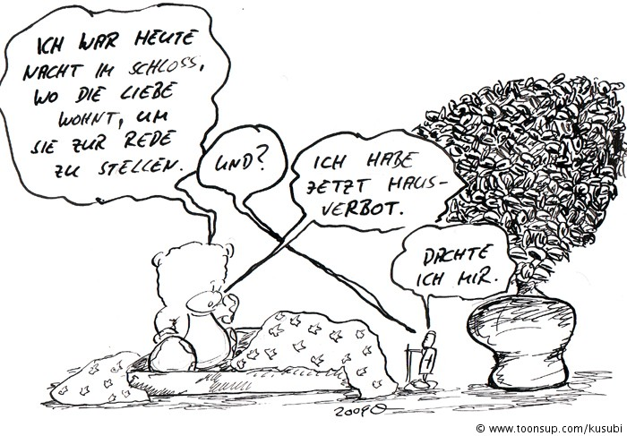 Cartoon: gestörte kommunikation 1