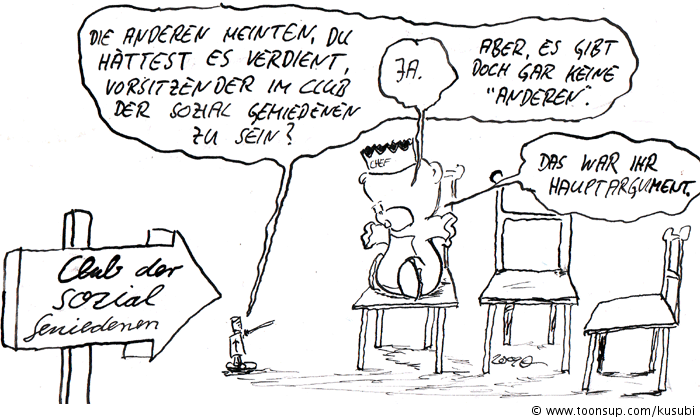 Cartoon: Club der sozial Gemiedenen 1