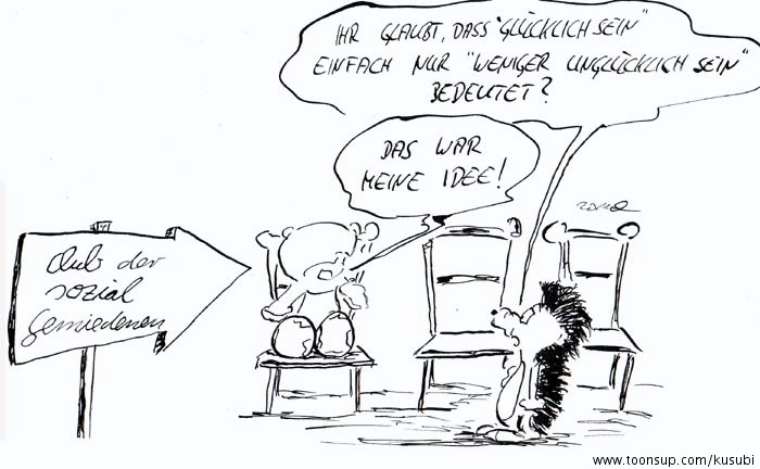 Cartoon: genial, aber traurig (vergl. 271) 1