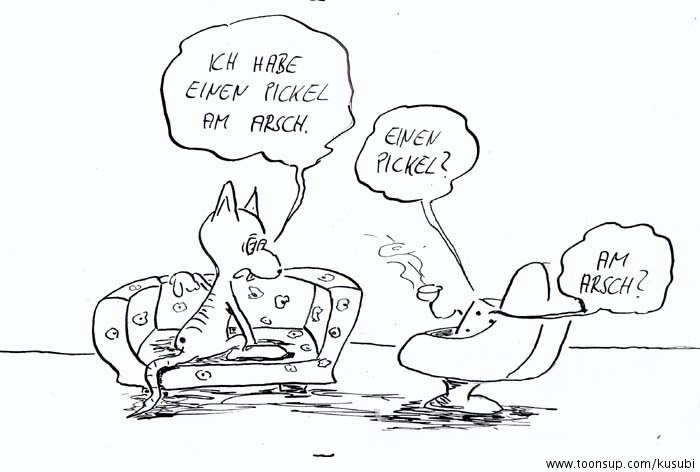 Comic: Pickel am Arsch 1