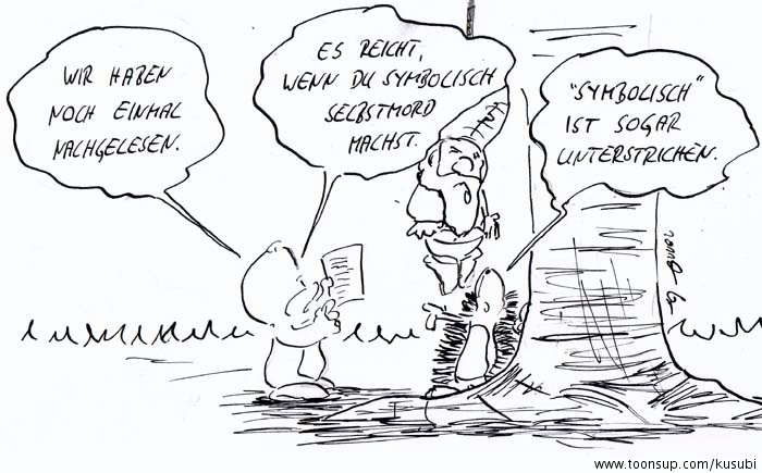 Comic: Zu wenig- zu spät. 1