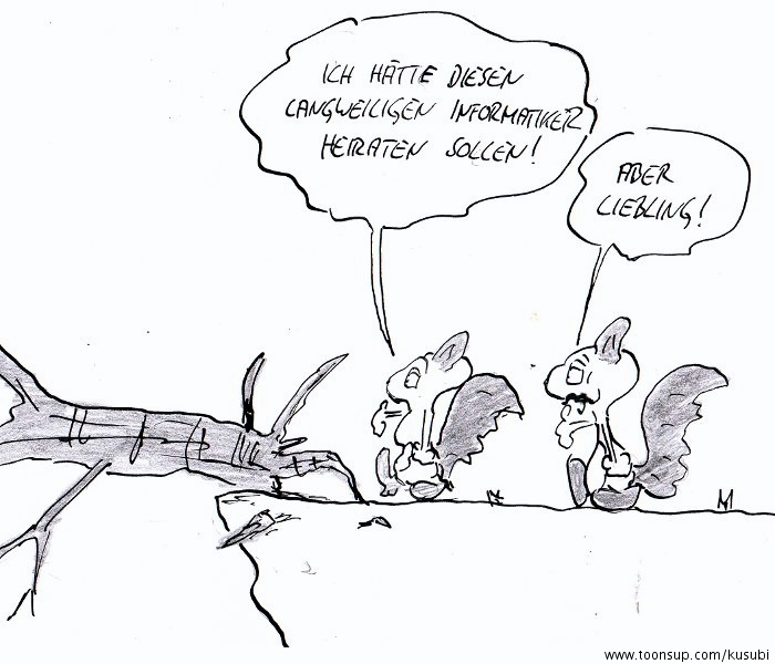 Comic: anarchistische Eichhörnchen 1