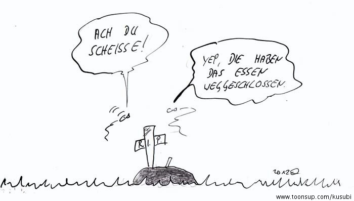 Comic: Die schnellste Beerdigung aller Zeiten & surviving is not funny 4