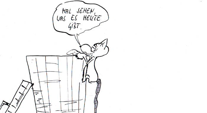 Comic: ein geschmackvoller Comic mit Niedlichkeit über eine Ratte 1