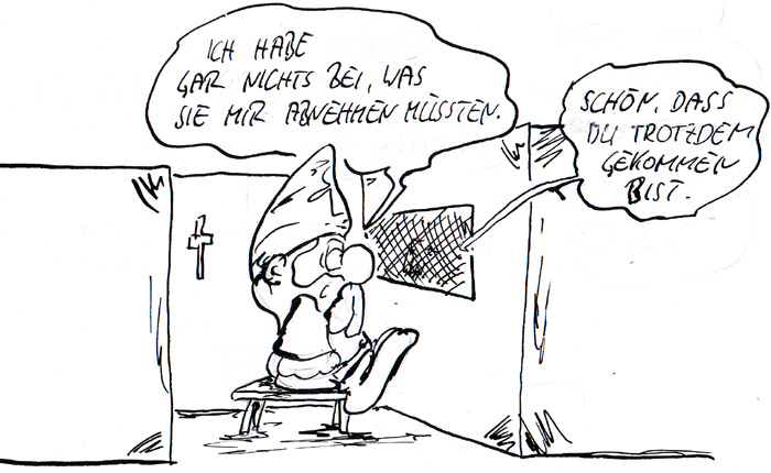 Comic: zur Beichte 1