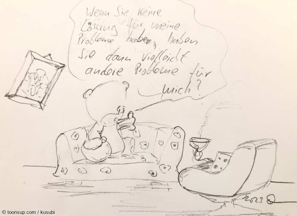 Cartoon: Therapieresistenz für Fortgeschrittene 1