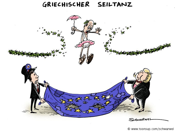Illustration: Griechischer Seiltanz 1