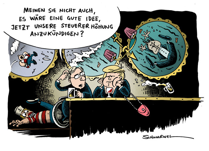 Illustration: Steuererhöhung durch Koalition 1