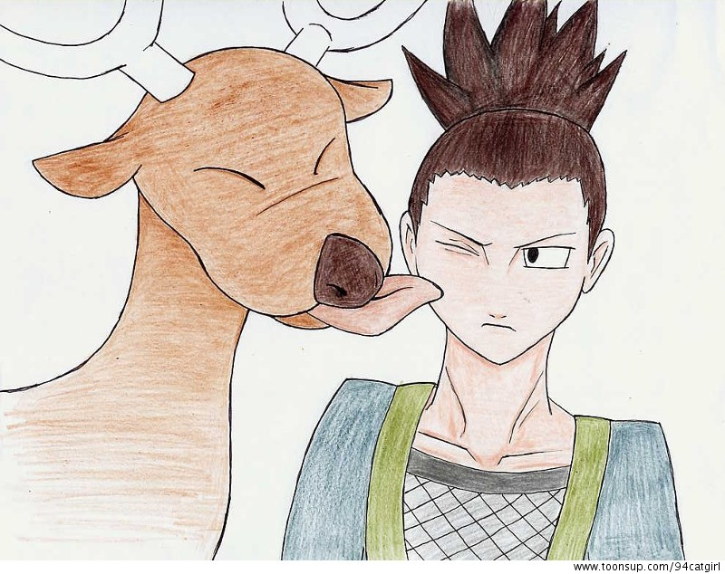 Concept Art / Character Design: Shikamaru und Damhirplex 1