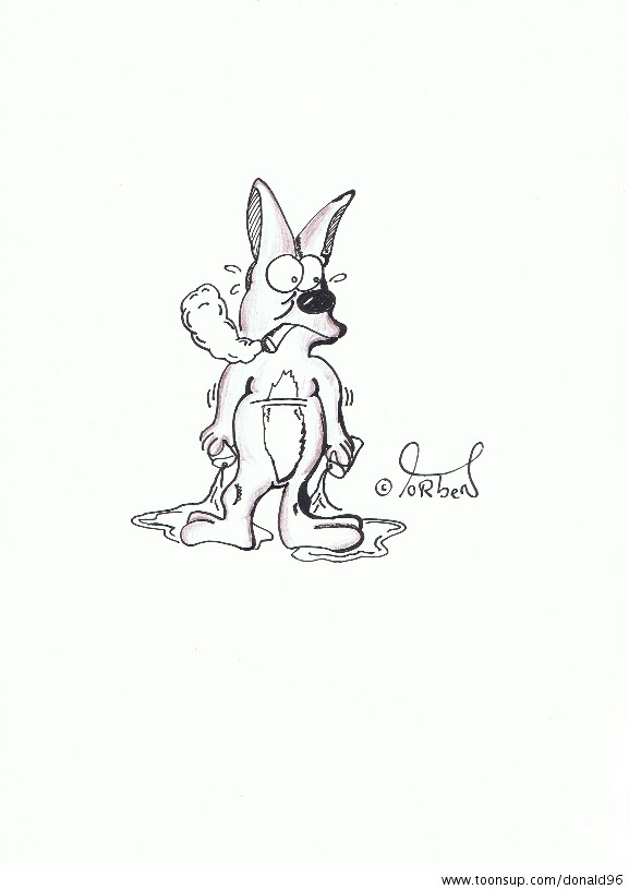 Illustration: drunken rabbit 1