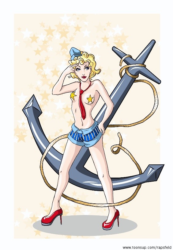 Illustration: Maritimes Pin-Up 1