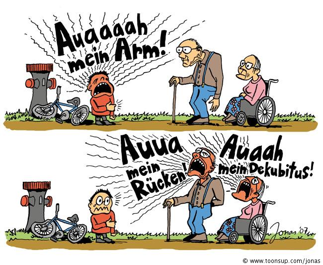 Cartoon: Schmerzen 1