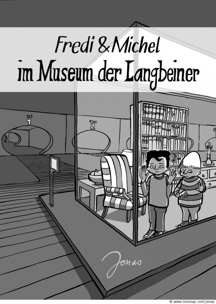 Illustration: Fredi und Michel im Museum der Langbeiner 1