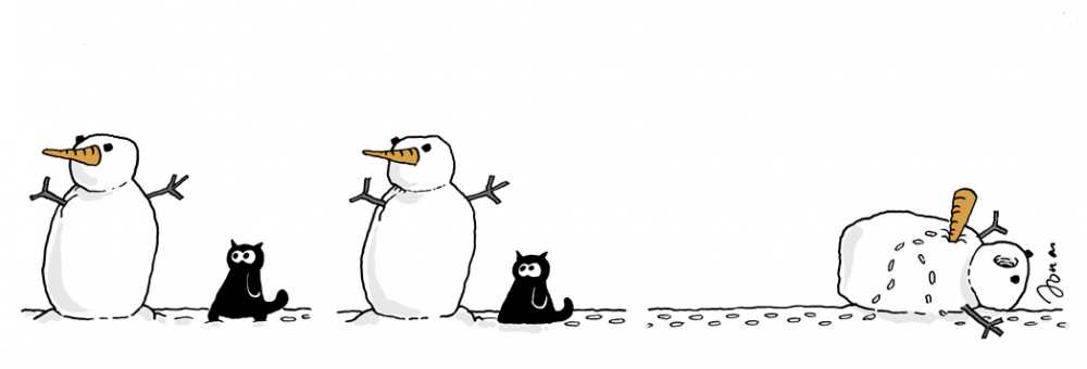 Comic: Paradieser: Schneemann 1