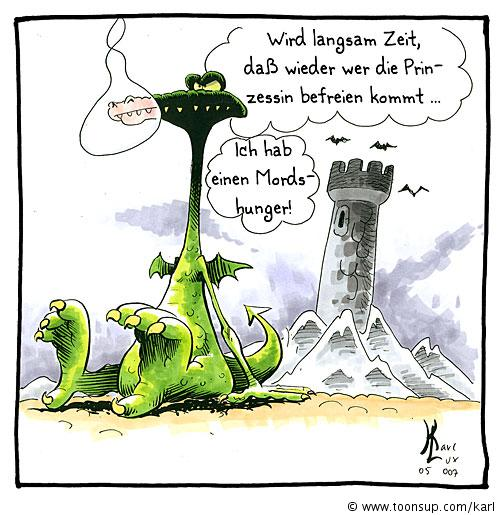 Cartoon: Jeder hat mal Hunger 1
