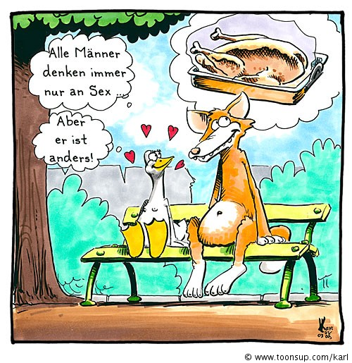 Cartoon: Er ist anders ... 1