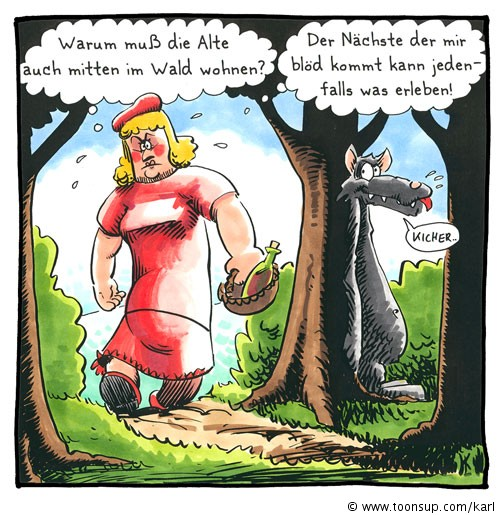 Cartoon: Rotkäppchen (wieder mal ...) 1