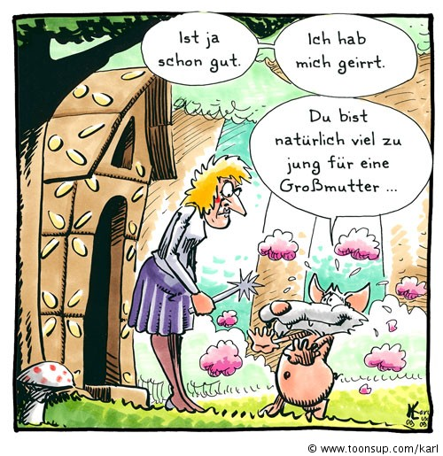 Cartoon: Ein kleiner Fauxpas 1
