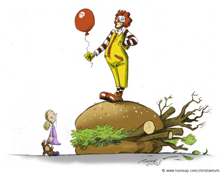Cartoon: Hamburger 1