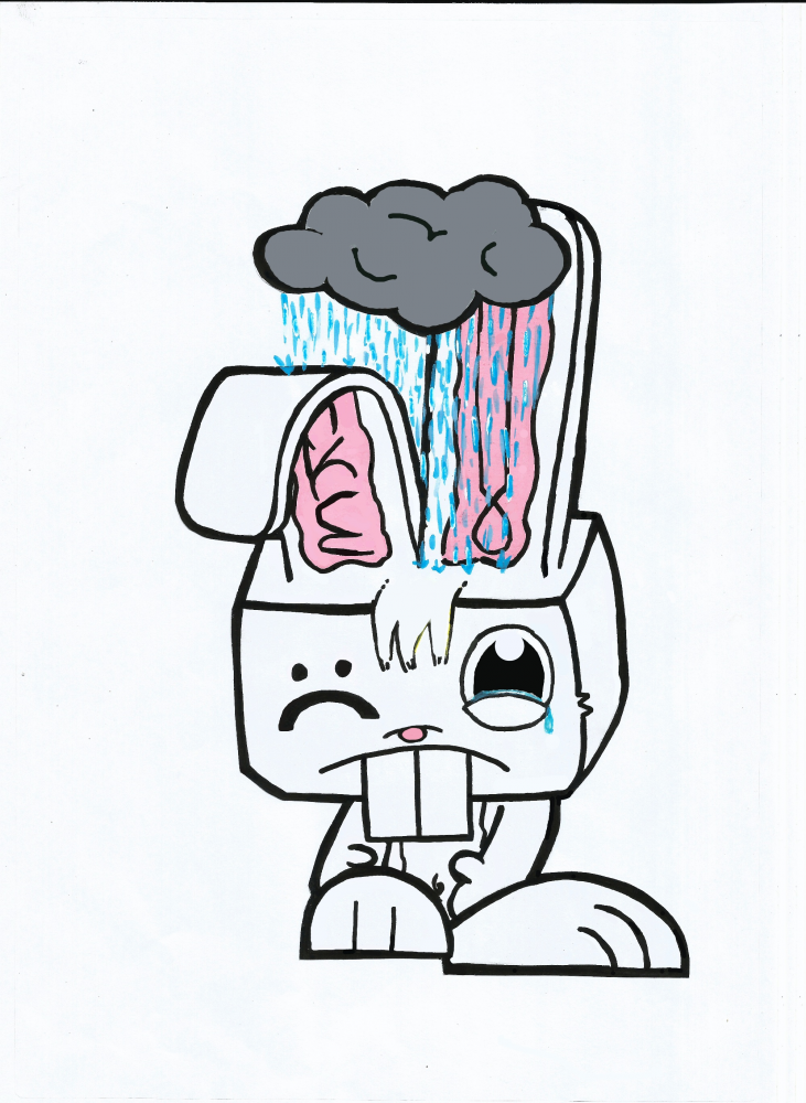 Concept Art / Character Design: sad bunny 1