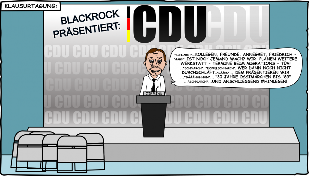 Cartoon: Klausurtagung 2019 - Ziemiak (CDU) 1